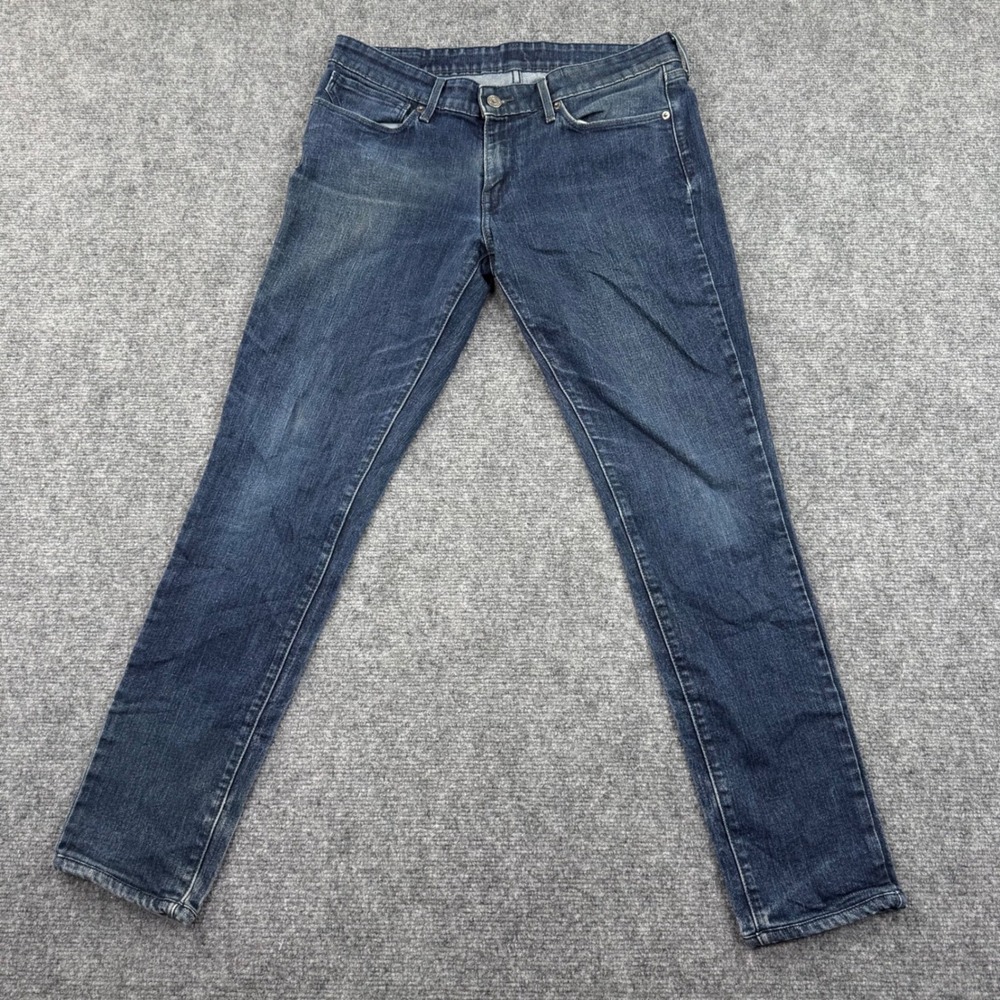 Levi's Skinny Jeans 30x32 Blue Dark Wash Stretch‎ Denim Womens